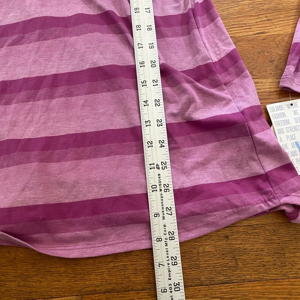 LuLaRoe Women’s Striped Long Sleeve Top – Pink Purple – NWT – Size XL - Picture 6 of 8